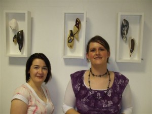 Artists Caroline Loughnane & Una Kavanagh at the exhibition opening