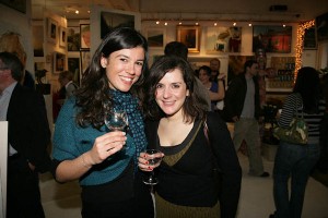 Antonella Corda & Paula Brucco at the exhibition opening.