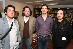 Artist Will O'Kane, Louth Arts Officer Brian Harten, Andy Devane and artist Richard Moore
