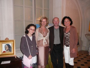 Natalie Martin, Anna Anderson (the Irish Ambassador to France), Artist Tom J. Byrne and Bernadette Martin.