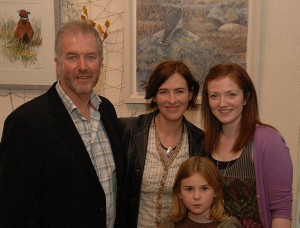 David Daly, singer-songwriter Eleanor McEvoy (who opened the exhibition), Laura Daly and Sarah Jane-McEvoy.