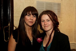 Jennie Hayes (Cherrylane Gallery) and Elaine Matthews at the exhibition opening