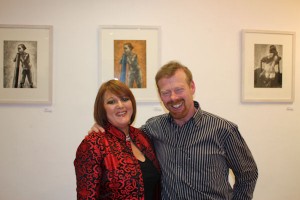 Simone Orr and Michael McWilliams at the exhibition opening.