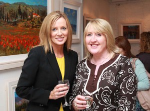 Amanda Hogan and Mags Casey at the exhibition launch (Photo: Conor Healy Photography)