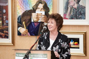 Opening the exhibition (Photo Gary Rowe)