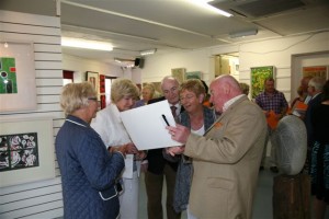 Jerry holds a captive audience during the opening