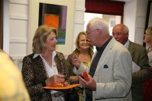 Patricia Graham shares a moment with PJ Laydon watched by Angela Cahir and Dr Brian Maurer