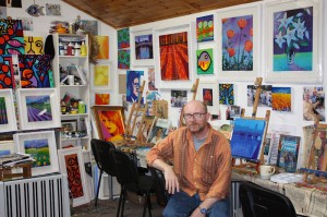 John Nolan in his studio