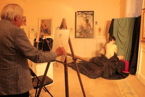 Life Drawing at Powerscourt on Culture Night, 2011