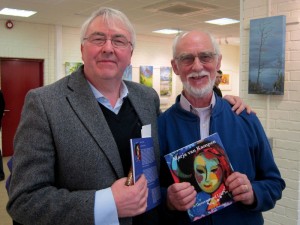 Ronnie O'Gorman who launched the book with Dick Donaghue who wrote the book at the book launch