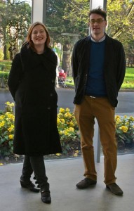 Annie Fletcher, curator, and Woodrow Kernohan, director of eva international