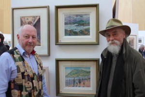 Artists Fergal Flanagan and Noel Lewis at the exhibition opening (photo Liam Madden)