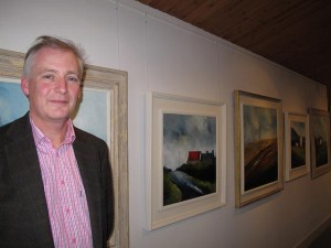 Padraig McCaul at the opening of his exhibition (photo Liam Madden)