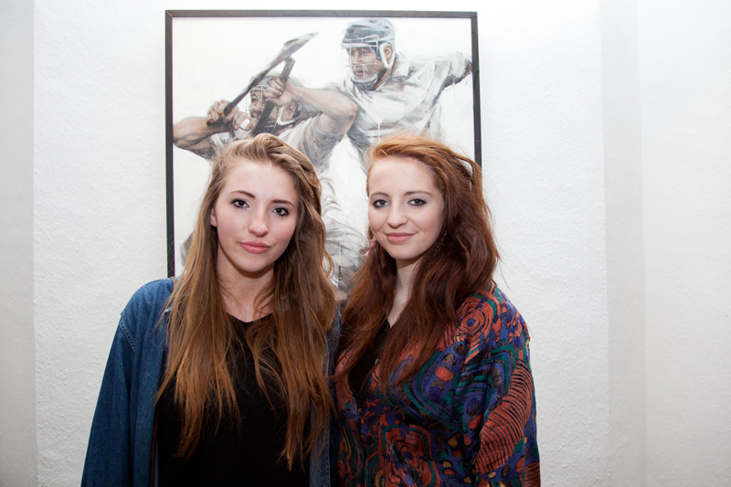 Michelle Nolan & Etain Freehan at the exhibition opening