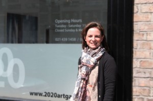 Sheelah Moloney outside the 2020 Gallery (photo Liam Madden)