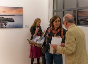 Cllr. Melisa Halpin at the exhibition opening