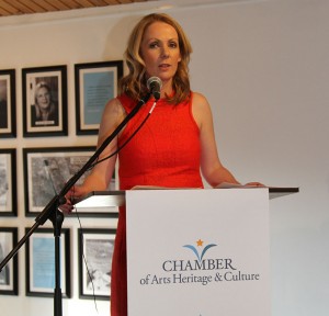 Audrey McKenna at the launch of Chamber of Culture