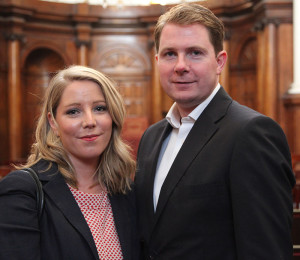 Sarah Kelly and Kevin Kelly, Treasurer of Chamber of Arts Heritage & Culture, (photo Liam Madden)