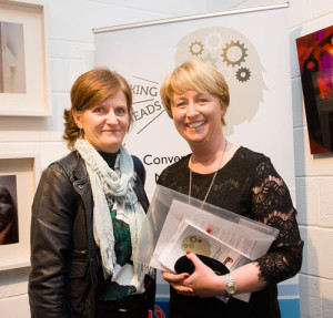 Maeve Hickey and Dr. Gillian Moore Groarke at the exhibition opening (photo Stefan Syrowatka)