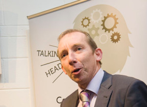 Cllr. John Buttimer speaking at at the exhibition opening (photo Stefan Syrowatka) 