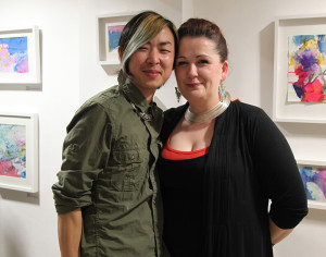 Artists Jin Yong and Cathriona Cleary at the exhibition opening. (photo Liam Madden)