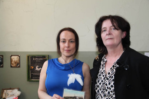 Sandra Schoene and Miriam Sweeney at the exhibition opening (Photo Liam Madden)