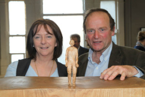 Cllr Lettie McCarthy and Sculptor Conleth Gent at the exhibition opening (Photo Liam Madden)