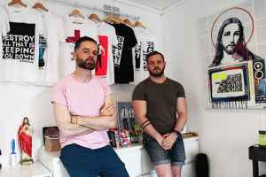 Adrian+Shane in their studio (photo Liam Madden)