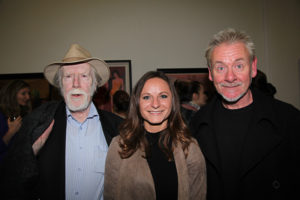 Artists Ray Sherlock, Lucie Pacovska and Dave Gleeson at the opening (photo Liam Madden)