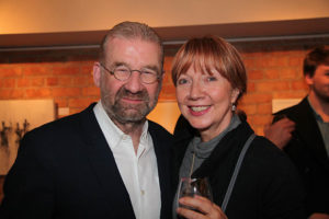Ronan Hardiman and Helen Brickley at the exhibition opening (photo Liam Madden)