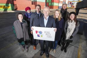  Pictured (l-r) at Dublin Port are Cliona Harmey, Sheelagh Broderick, Business to Arts CEO Andrew Hetherington, Dublin Port CEO Eamonn O’Reilly, Alice Butler, Daniel Fitzpatrick, Silvia Loeffler.