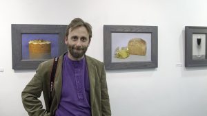 Artist Conor Walton at the exhibition opening. Photo Liam Madden.