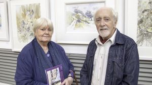 Artists Margaret Kent and Jim Doolan at the exhibition opening (photo Liam Madden)