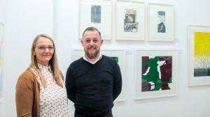 Suzannah O'Reilly Mullaney and Brian Fitzgerald from Parallel Editions (photo Liam Madden)