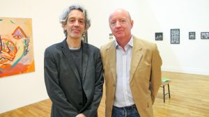 Kevin Kavanagh from Kevin Kavanagh Gallery with John Daly of the Hillsboro Gallery (photo Liam Madden)