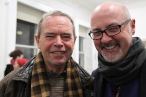 Damien Davey and PJ Lynch at the exhibition (photo Liam Madden)