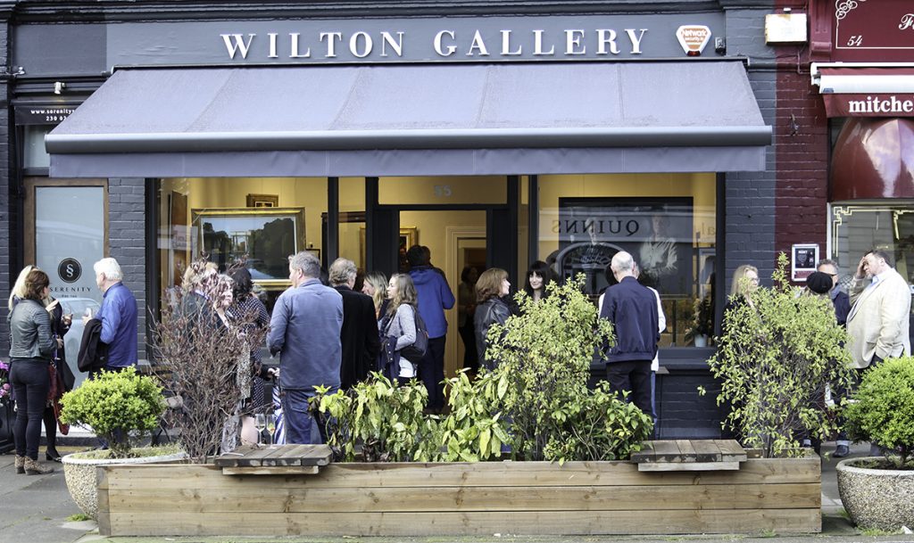 Outside the Wilton Gallery